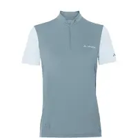 Vaude Bike Matera Half Zip Short Sleeve Jersey Bleu 38 Femme