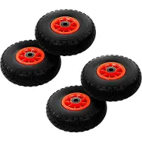 vidaXL Roue de diable 4 pcs PU solide 3.00-4 (260 x 85 mm)