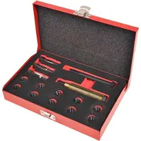 vidaXL Kit de réparation du filetage des bougies de préchauffage 15 pcs. M10 x 1,0 mm