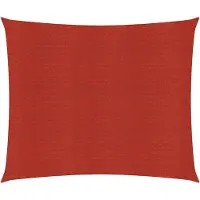vidaXL Voile d'ombrage 160 g/m² rouge 2,5x2,5 m HDPE