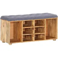 vidaXL Banc D'entrée 100x35x47 Cm Bois De Manguier Solide