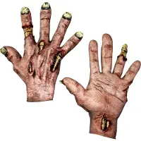 Ghoulish Hands Zombie Meat Hands Doré Enfants