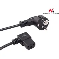Macleans MCTV-804 - Câble d'alimentation - CA 220-250 V - 5 m - incliné - noir - Europe