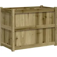 vidaXL Jardinière 90x50x70 cm bois de pin imprégné