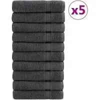 vidaXL Essuie-mains de qualité supérieure SOLUND 50 pcs anthracite