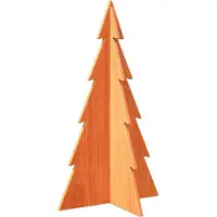 vidaXL Arbre de Noël en bois pour décoration 80 cm bois de pin massif