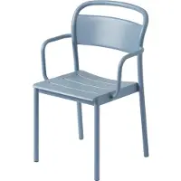 Muuto Linear Steel Armchair Fauteuil Pale Blue