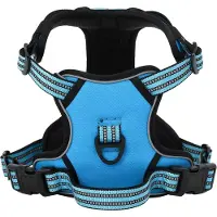 vidaXL Harnais réfléchissant réglable bleu XL