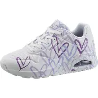 SKECHERS Baskets basses 'Uno - Spread The Love' bleu violet / violet clair / blanc