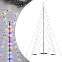 vidaXL Sapin de Noël à LED 615 LED colorées 404,5 cm