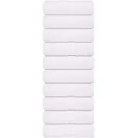 vidaXL Serviettes de toilette 10 pièces FROGN Blanc 30 x 30 cm 100 % coton