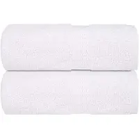 vidaXL Serviettes d'invité 2 pcs blanc 30x50 cm 360 g/m² 100% coton
