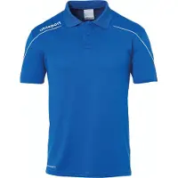 Uhlsport Stream 22 Polo bleu azur/blanc L