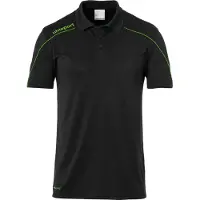 Uhlsport Stream 22 Polo Hommes - Noir / Vert fluo