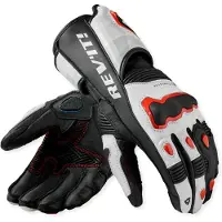REV'IT! REV’IT! Quantum 3 White Neon Red Gloves Taille 2XL
