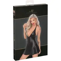 Noir - robe courte moulante effet serpent - - M