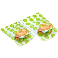 Bee's Wax Sacs à Lunch Bee's Wax Vegan Sandwich Wrap Geel Groen (Lot de 2)