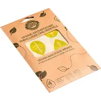 Nuts Innovations Films Alimentaire Bee's Wax Vegan Wrap Geel Groen (Lot de 4)