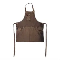 Dutchdeluxes Tablier Dutchdeluxes 5 Pocket Apron Goldish Black-66 x 67 cm
