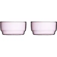 Lyngby Schale Torino Pink, 2 Stück, 12 cm, Saladier + bol, Pink, Rose