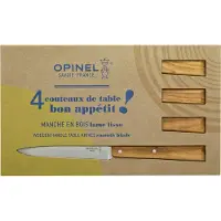 Opinel T001515, set de couteaux à steak, Esprit Sud, bois d'olivier
