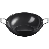 Le Creuset Essential Non-Stick Ceramic Wok - 32 cm, Poêle + casserole, Noir