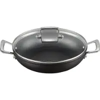 Le Creuset Sauteuse Le Creuset TNS Provençale Mat Black avec Couvercle 26 cm