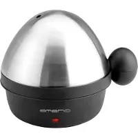 Emerio TM-1351, Cuiseur à œufs, Noir, Argent