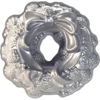 Nordic Ware Holiday Wreath Pan, Moule à gâteau, Argent