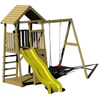 Wendi Toys LESA grand ensemble de jardin avec balançoire et bac à sable