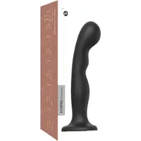 Strap-On-Me - Dildo courbé ventouse - noir - taille L