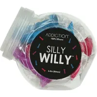 Addiction Silly Willy - Dildo silicone ventouse - 12 pcs (couleur)