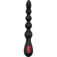 Dream Toys Cheeky Love - vibromasseur anal perles rechargeable - silicone noir