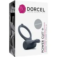 Dorcel Power Clit Plus - anneau pénien vibrant rechargeable (noir)