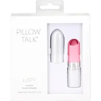 Pillow Talk Lusty - vibromasseur langue rechargeable - rose