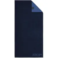 JOOP! Serviette 'Doubleface' bleu marine