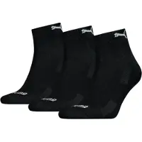 Puma Lot De 3 Paires De Chaussettes Basses Matelassées Unisexes Puma, Vêtements, Noir, 35-38