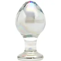 Rimba Zelda - plug anal en verre conique (transparent)