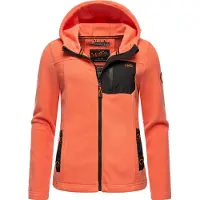 MARIKOO Veste en polaire 'Mount Iwaki' orange / noir