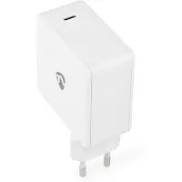 Nedis Chargeur mural | 100 W | GaN | Fonction de charge rapide | 3,0 / 5,0 A | Nombre de sorties : 1 | USB-C | Sélection automatique de la tension.
