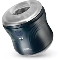 FPPR . - masturbateur vibrant rechargeable double entrée - silicone bleu
