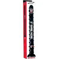 Hosed Swirl Tchick - plug anal serpenté - silicone noir - 18 cm