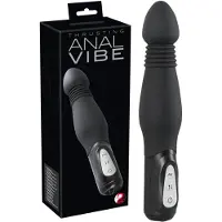 You2Toys - Vibromasseur anal à va-et-vient - silicone noir
