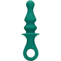 Shots Loveline - plug anal vibrant rechargeable à billes - silicone vert