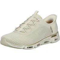 SKECHERS pour femme. 104610 Baskets : Glide-Step Gratify - Pace off-white (36), Blanc, Beige, Plat, Lacets, Casuel, Sport, Multisport