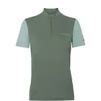 Vaude Bike Matera Half Zip Short Sleeve Jersey Vert 38 Femme
