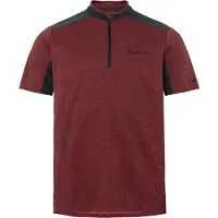 Vaude Bike Tamaro Half Zip Iv Short Sleeve T-shirt Rouge S Homme