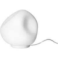 Foscarini Lampe de Table , Hoba Midi, dimmable, Blanc, Salon / séjour, Verre, Design