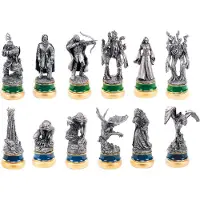 Noble Collection Le Seigneur Des Anneaux - Set De Pièces De Jeu D'échecs Les Deux Tours