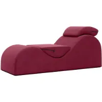 Liberator Esse Lounger - fauteuil tantra modulable 3 pièces - velours rouge